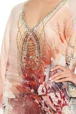 Camilla Layered Frill Short Dress Coastal Treasure Size 10 for rent on The Volte - image 6