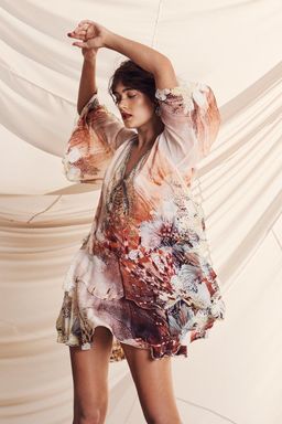 Camilla Layered Frill Short Dress Coastal Treasure Size 10 for rent on The Volte - image 2