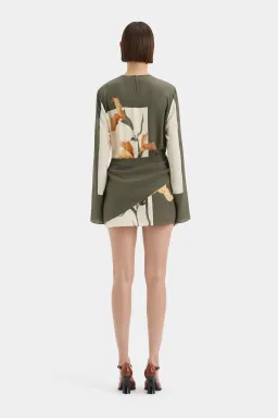 Sir The Label Constance Twist Mini Dress Green Size 14 for rent on The Volte - image 3