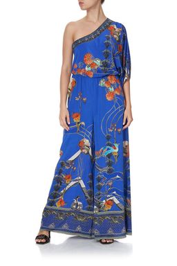 Camilla One Shoulder Flared Jumpsuit Tree of Life Size 10 for rent on The Volte - image 1