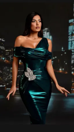 Diba Celina Delora Long Dress Green Size 8 for rent on The Volte - image 2