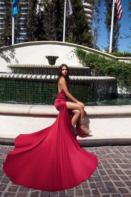 Alamour The Label Izabelle Gown Red Size 12 for rent on The Volte - image 2