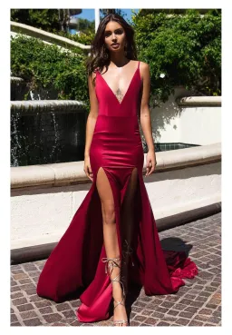 Alamour The Label Izabelle Gown Red Size 12 for rent on The Volte - image 1