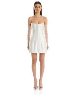 Eliya The Label Kayla Mini Dress White Size 6 for rent on The Volte - image 1