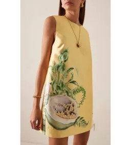 Alemais Sol Mini Dress Yellow Size AU 8 for rent on The Volte - image 2