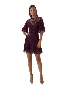 Talulah Blind Love Mini Dress Burgundy Size 6 for rent on The Volte - image 2