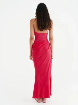 Benni Gina Maxi Dress  in Watermelon Size 8 for rent on The Volte - image 3