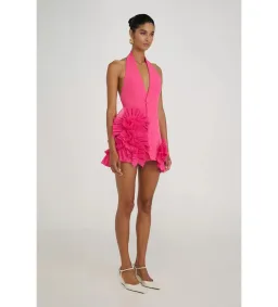 Eliya the Label Belinda Mini Dress Magenta Size S/AU 8 for rent on The Volte - image 4