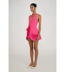 Eliya the Label Belinda Mini Dress Magenta Size S/AU 8 for rent on The Volte - image 3