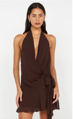 Bec and Bridge Celyse Mini Dress Brown size 6 for rent on The Volte - image 2