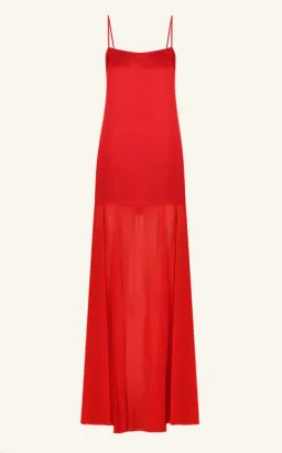 Shona Joy Moraya Dropped Waist Maxi Dress Chilli Size AU 10 for rent on The Volte - image 4