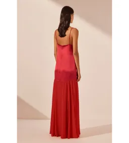Shona Joy Moraya Dropped Waist Maxi Dress Chilli Size AU 10 for rent on The Volte - image 3
