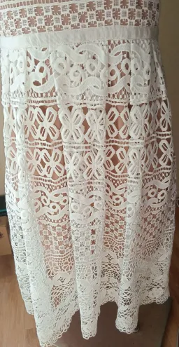 Wayne Cooper White Lace Dress White Size AU 14 for rent on The Volte - image 5