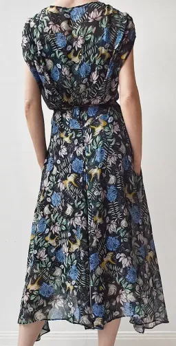Scanlon and Theodore Bird and Floral Print Midi Dress Size 10 for rent on The Volte - image 2