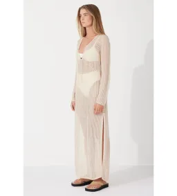 Zulu & Zephyr Husk Lattice Knit Dress Size 14 for rent on The Volte - image 2