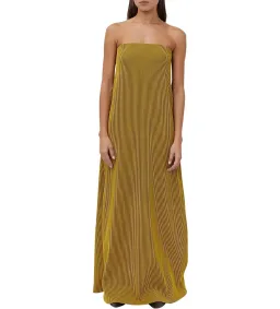 Camilla and Marc Izaro Maxi Dress Brown/Yellow Size 10  for rent on The Volte - image 2