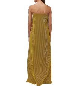 Camilla and Marc Izaro Maxi Dress Brown/Yellow Size 10  for rent on The Volte - image 3