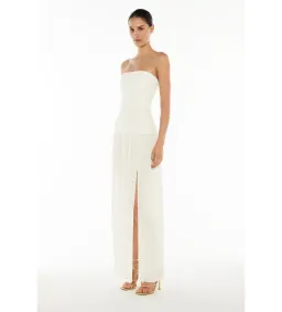 Manning Cartell Double Time Pleat Strapless Maxi Dress in White Size AU 6 for rent on The Volte - image 3