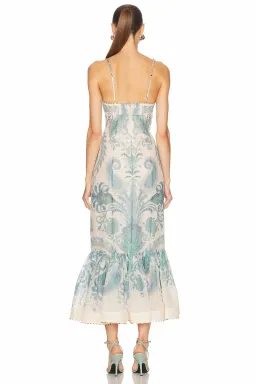 Zimmermann The Illuminate Gown in Turquoise Paisley Size 0 /Au 8 for rent on The Volte - image 2