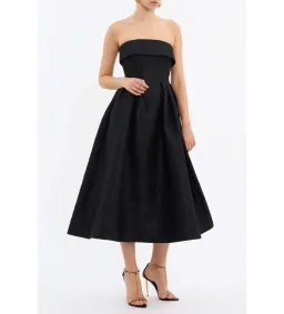 Rebecca Vallance Ester Midi Dress Black Size 12 for rent on The Volte - image 2