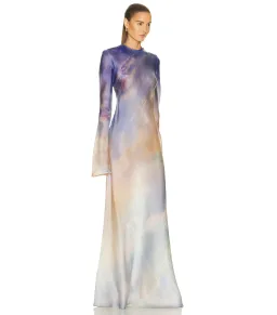 Zimmermann Tama Bias Slip Maxi Dress in Vanilla Blue Sky Size 2 / AU 12 for rent on The Volte - image 2
