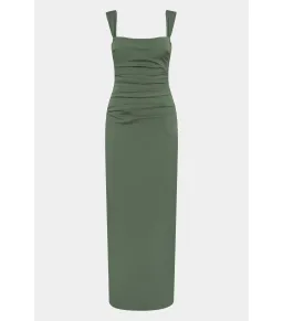 Sir The Label Florent Balconette Gown in Forest Green Size 2 / AU 10 for rent on The Volte - image 7