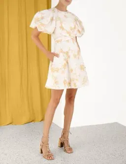 Zimmermann Wrap Mini Keira Beige Size AU 8 for rent on The Volte - image 2