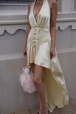 Orseund Iris Gown Cream Size AU 6  for rent on The Volte - image 4