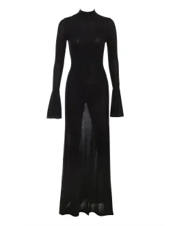 House of CB  Sancha Knit Maxi Dress in Black Size AU 8 for rent on The Volte - image 4