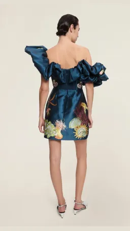 Alemais Dorian Mini Dress Blue Size 12 for rent on The Volte - image 3