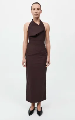 St. Agni Structural Tie Midi Burgundy Size AU 6 for rent on The Volte - image 3