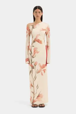 SIR Hana Tie Maxi Dress Print Size 1 AU Size 8 for rent on The Volte - image 1
