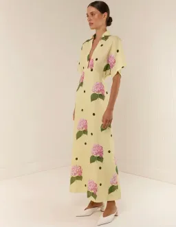Palm Noosa Jasmine Dress Yellow Floral Size 10 for rent on The Volte - image 3