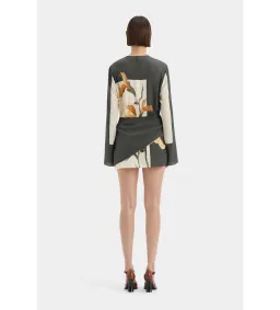 Sir the Label Constance Twist Mini Dress Iris Floral Size 2/AU 10 for rent on The Volte - image 3