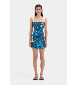 Sir the Label Camellia Mini Dress Blue Floral Size 3/AU 12 for rent on The Volte - image 1