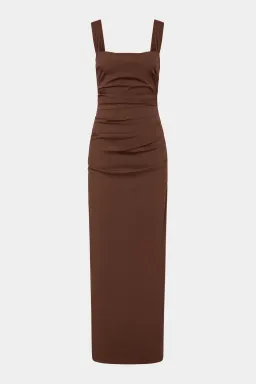SIR the label Dahlia Balconette Gown in Chocolate size AU 8 for rent on The Volte - image 4