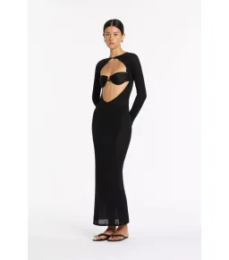 Sir The Label Eva Knit Dress Black Size 1 / AU 8 for rent on The Volte - image 1