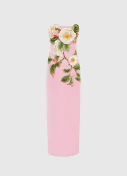 Leo Lin Rayna Appliqué Floral Bustier Maxi Dress Camelia Print AU 10 for rent on The Volte - image 1