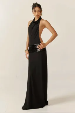 Ance Gria Adele Gown Black Size S / AU 8 for rent on The Volte - image 2