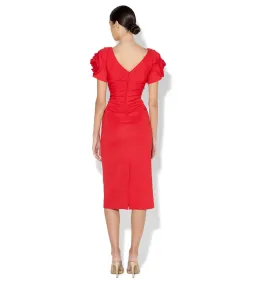 Montique Monelli Knee Length Dress Red Size 12 for rent on The Volte - image 4