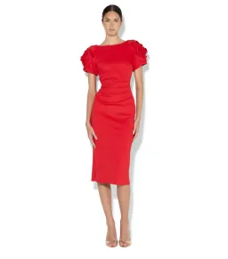 Montique Monelli Knee Length Dress Red Size 12 for rent on The Volte - image 1