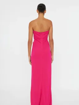 Arced Palm Strapless Dress Size 8 for rent on The Volte - image 3