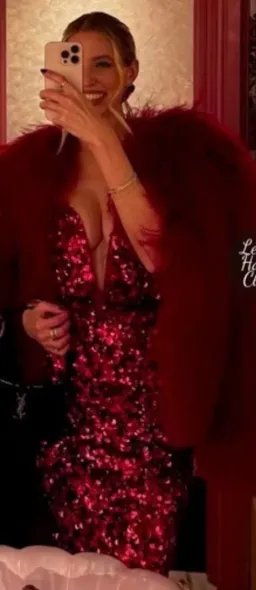 Self Portrait 3D Maxi Dress in Red Sequin AU 6 XS  for rent on The Volte - image 1