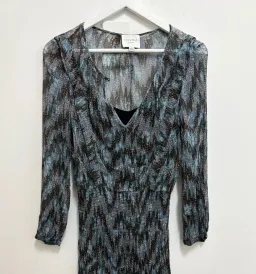 Once Was Silk Midi Multi with Cotton Slip Size 8  for rent on The Volte - image 3