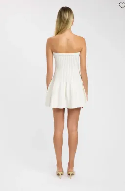 Kookai Belle Mini Dress Cream Size 6 for rent on The Volte - image 2