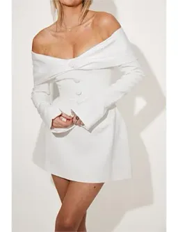 Odd Muse The Ultimate Muse Bow Mini Dress White Size S / AU 8 for rent on The Volte - image 2