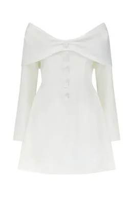Odd Muse The Ultimate Muse Bow Mini Dress White Size S / AU 8 for rent on The Volte - image 4
