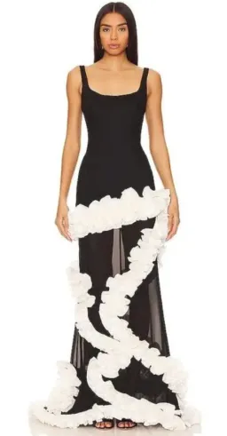 NBD Wisteria Gown Black Size 6 for rent on The Volte - image 2