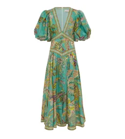 Alemais Franca Midi Dress Print Size 12 for rent on The Volte - image 4