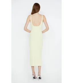 Bec & Bridge Karina Tuck Midi Dress Lemon Size AU 12 for rent on The Volte - image 4